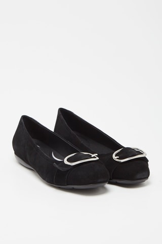 Ballerines en nubuck Annytah - Noir