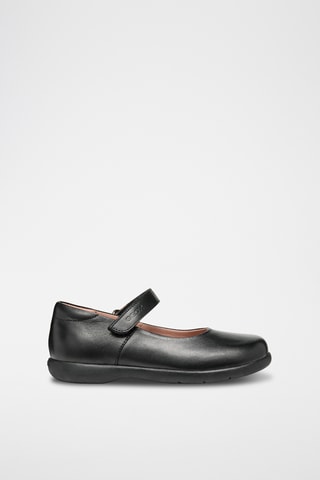 Babies en cuir nappa Naimara - Noir