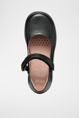 Babies en cuir nappa Naimara - Noir