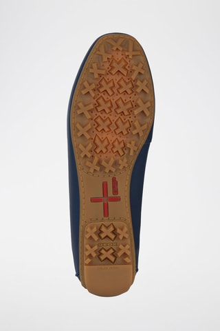 Chaussures bateau en cuir Kosmopolis +RIP - Bleu