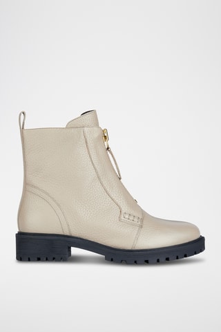 Boots en cuir Hoara - Beige