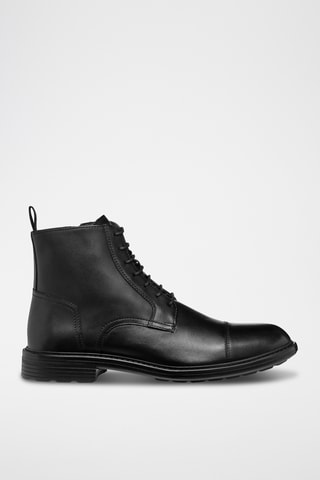 Boots en cuir de veau Walk Pleasure - Noir