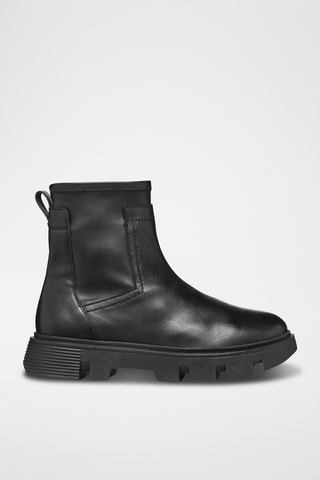 Boots en cuir Vilde - Noir