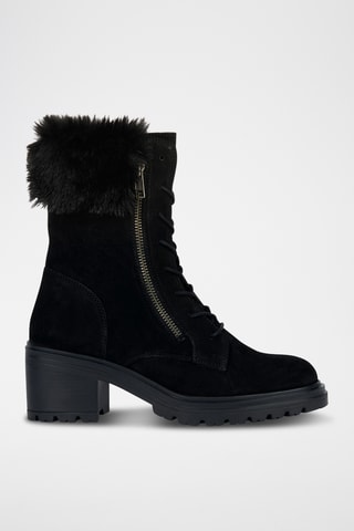 Bottines en nubuck Damiana - Noir