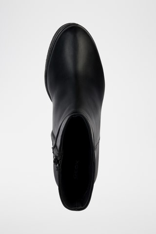 Bottines en cuir nappa Elidea - Noir