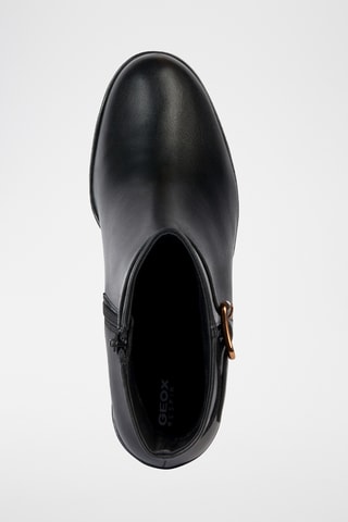 Bottines en cuir nappa Manilva - Noir