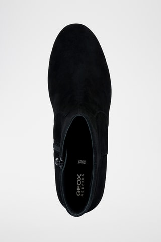 Bottines en cuir de chèvre nubuck Eleana - Noir