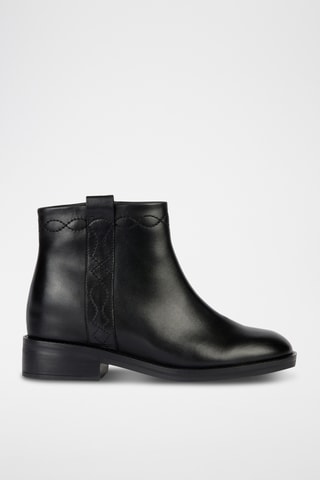 Bottines en cuir Larysse - Noir