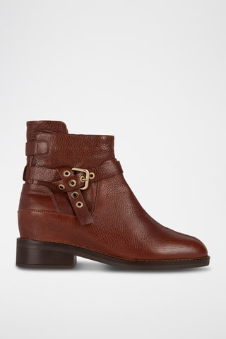 Bottines en cuir Larysse - Marron