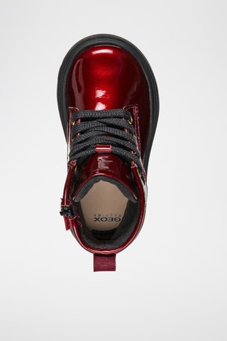 Bottines en cuir verni - Bordeaux