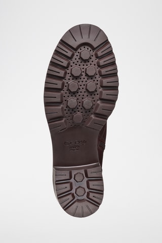 Bottines fourrées en cuir Damiana - Bordeaux