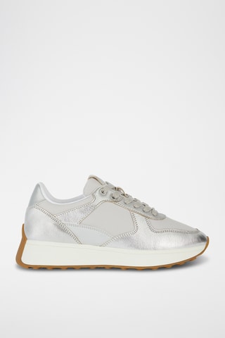 Baskets en cuir de chèvre Amabel - Argenté