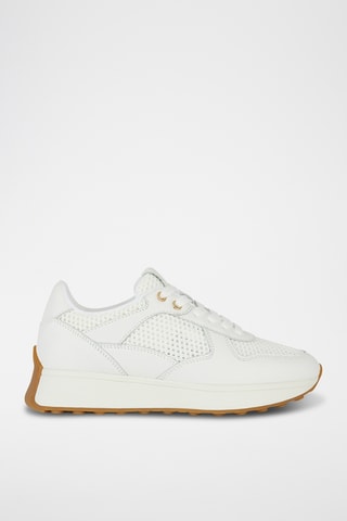 Baskets en cuir nappa Amabel - Blanc