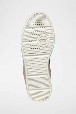 Baskets en cuir de veau nubuck Meleda - Rose et blanc