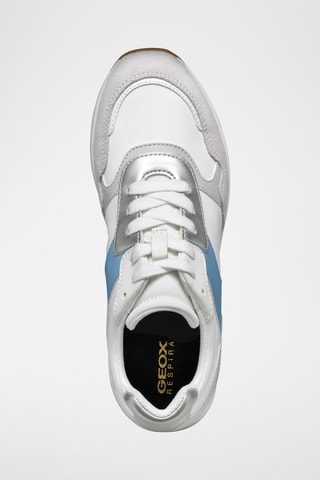 Baskets en nubuck - Blanc et ciel