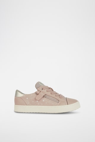 Baskets en cuir de chèvre nubuck Kilwi - Rose