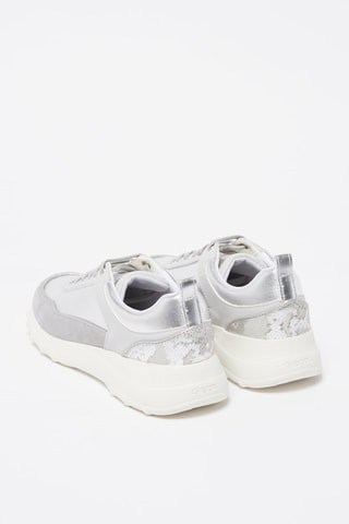 Baskets en cuir Alleniee Gris et argenté