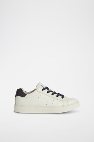 Baskets en cuir nappa Nashik - Blanc