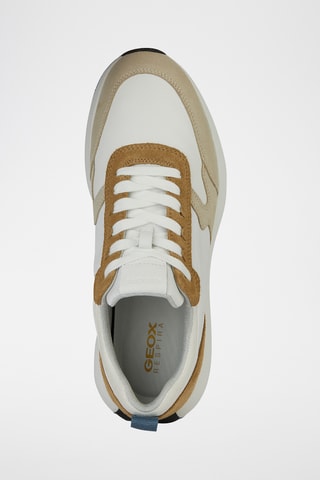 Baskets en nubuck Volpiano - Taupe et blanc