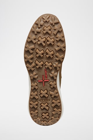 Baskets montantes en cuir - Camel