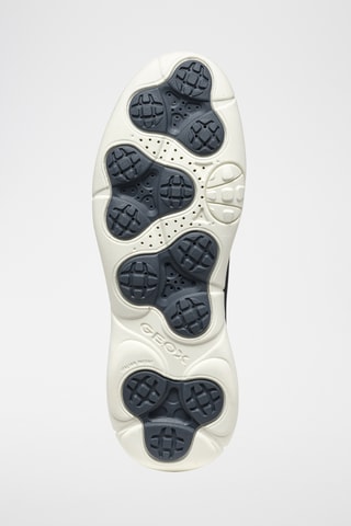 Baskets en cuir de veau nubuck Nebula - Bleu marine