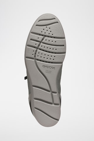 Baskets compensées en cuir de veau nubuck Ilde - Gris