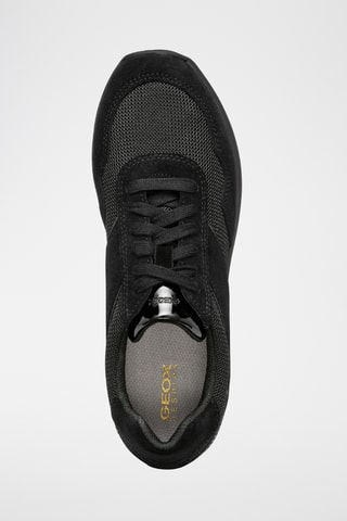 Baskets en cuir de veau nubuck Runntix - Noir