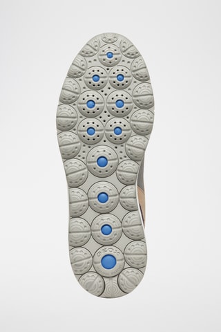 Baskets plateformes en cuir de veau nubuck Spherica - Gris foncé et violet