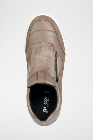 Baskets compensées en cuir Maurica - Taupe