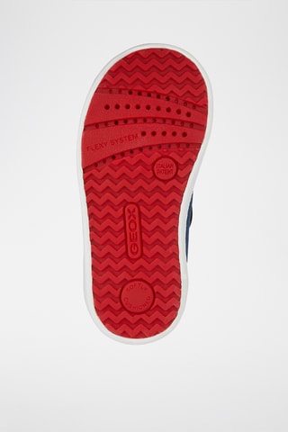 Baskets en cuir - Bleu