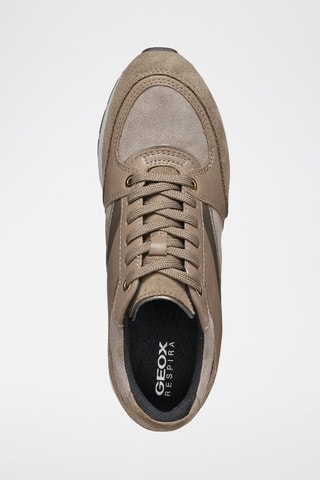 Baskets compensées en cuir Zosma - Marron