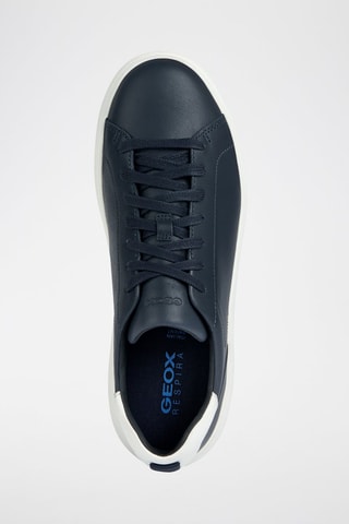 Baskets en cuir Spherica - Bleu marine