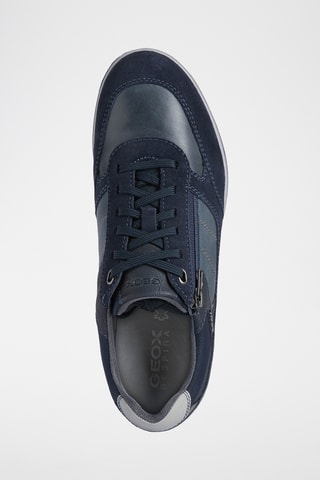 Baskets en cuir Renan - Bleu marine