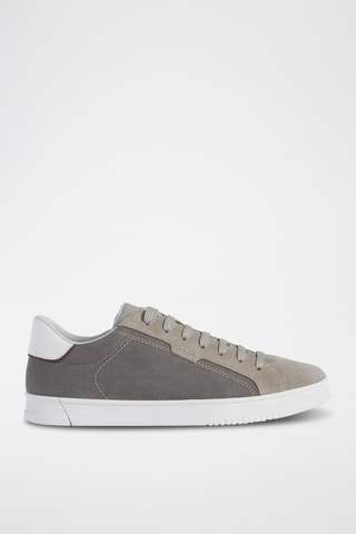 Baskets en nubuck Pieve - Gris et taupe