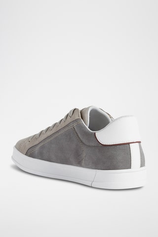 Baskets en nubuck Pieve - Gris et taupe