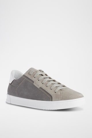 Baskets en nubuck Pieve - Gris et taupe