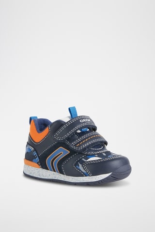 Baskets en cuir Rishon - Bleu marine