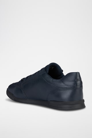 Baskets en cuir Cordusio - Bleu marine