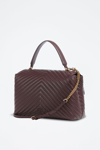 Bolso de piel ovina Love Lady - Marrón