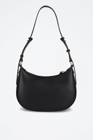 Bolso de piel Half Moon - Negro