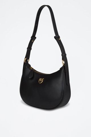 Bolso de piel Half Moon - Negro