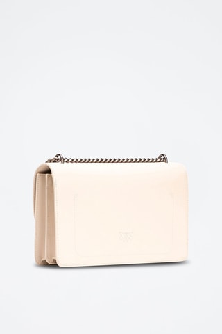 Bandolera de piel Love One Classic - Blanco