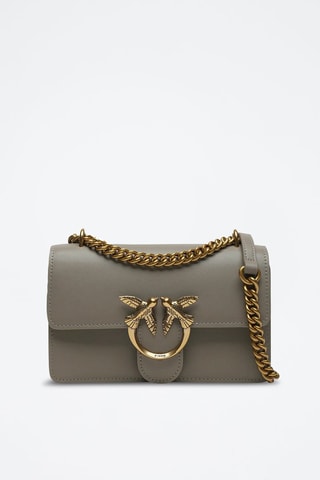 Bandolera de piel Love One Mini - Topo