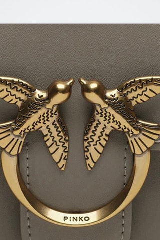 Bandolera de piel Love One Mini - Topo