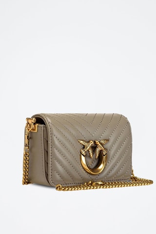 Bandolera de piel ovina - Topo