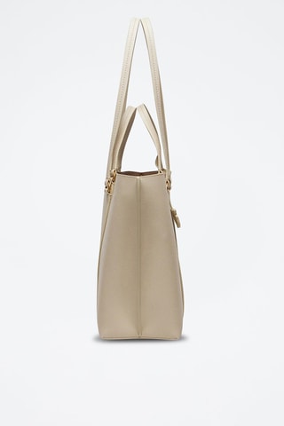 Bolso shopper de piel Piccio - Blanco