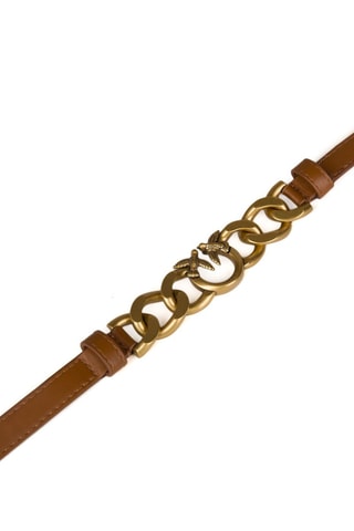 Cinturón de piel Love Berry H3 - Marrón claro