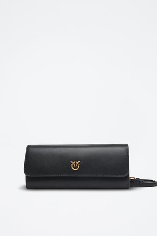 Cartera de piel Love Tiny Birds - Negro