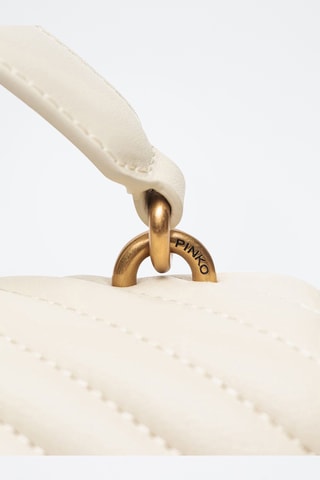 Bolso de piel napa Love Lady - Beige