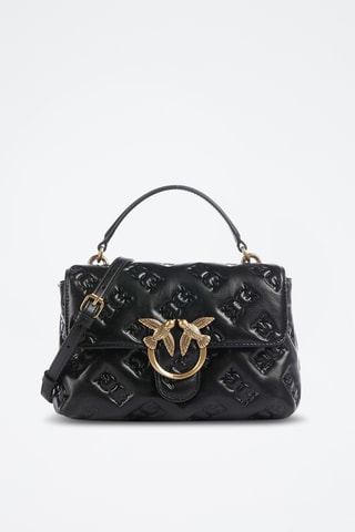 Bolso de piel ovina Love Lady - Negro